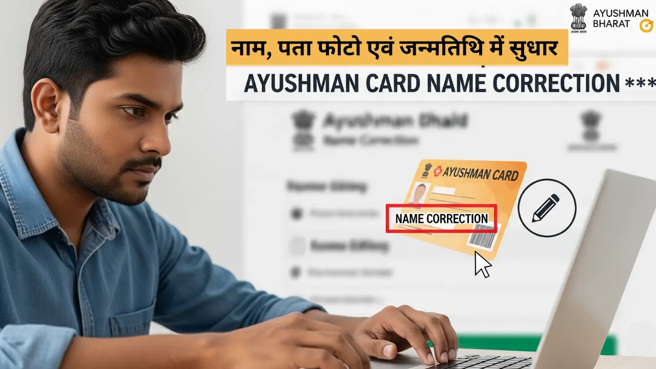 Ayushman Card Name Correction 2026: आयुष्मान कार्ड में गलत नाम में ऐसे करे सुधार, जानिए आसान तरीका और पूरी जानकारी